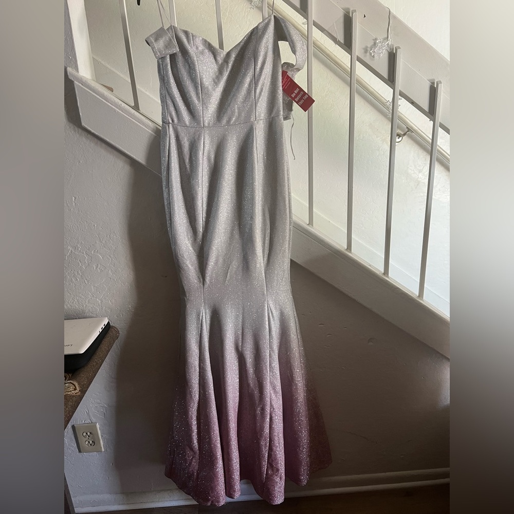 Off shoulder sparkle dress